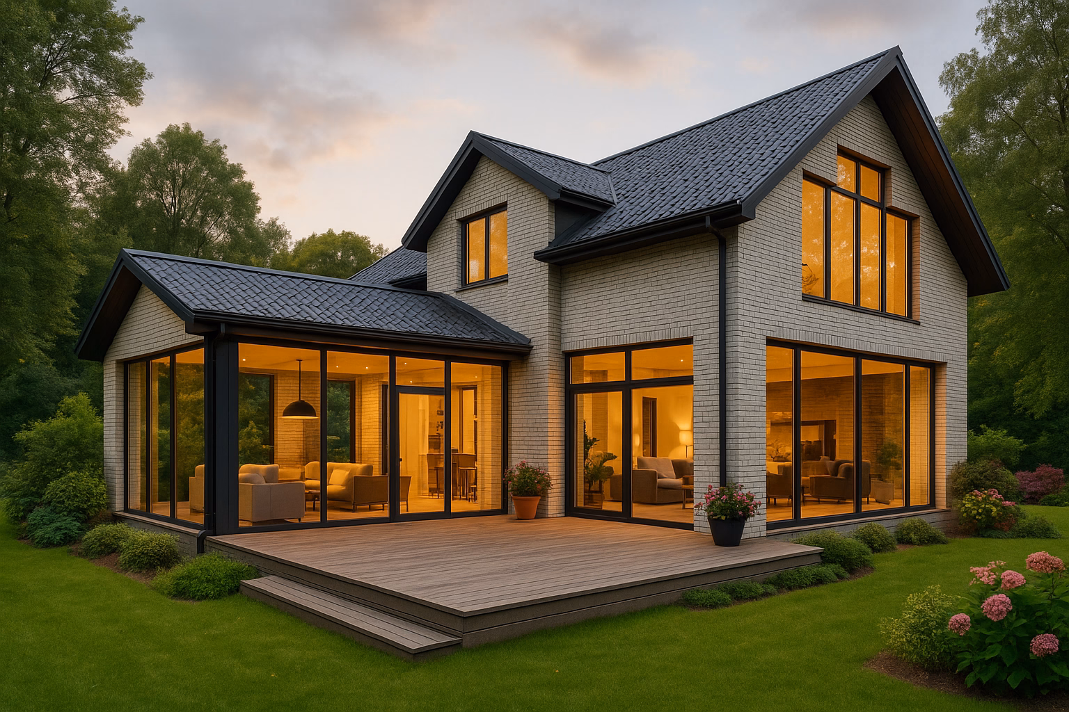 Остекление коттеджей